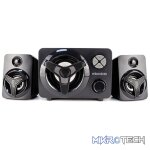 Microlab U210 2.1CH 11-Watt Subwoofer USB-Powered LED Speaker With Bluetooth, 1X AUX, USB, TF Card Slot And Built-in FM Radio - Black Colour - Image 4