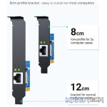 UGreen 30771 RJ45 Gigabit Ethernet Port PCI-e X1 Internal Expansion Card with Low Profile Bracket and Supports 1000Mbps network speed - Image 4