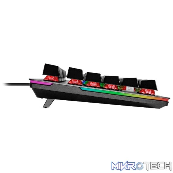 Cooler Master CK352 USB Mechanical RGB Sandblasted Aluminum Keyboard With Red Switch (US Layout) - Space Grey/Black Colour - Image 4