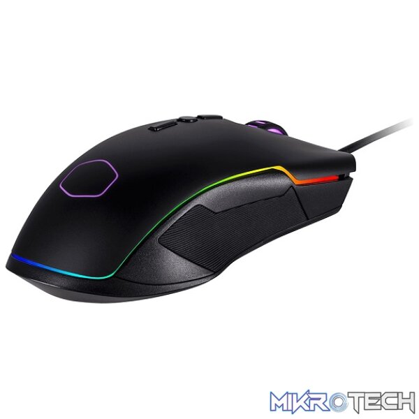 Cooler Master CM310 USB RGB Gaming Mouse With Rubber Side Grips And Optical Adjustable 10K DPI Sensor - Black Colour - Image 2