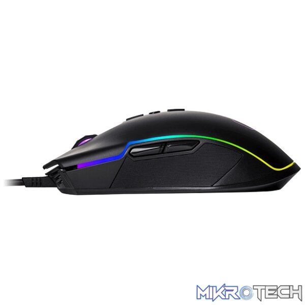 Cooler Master CM310 USB RGB Gaming Mouse With Rubber Side Grips And Optical Adjustable 10K DPI Sensor - Black Colour - Image 3