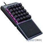 Cooler Master CP-01 24 CherryMX RED Switch USB RGB ControlPad With Fully Programmable Dedicated Macro Keys And Wrist Rest And On-The-Fly Lighting Control - Gunmetal Black Colour