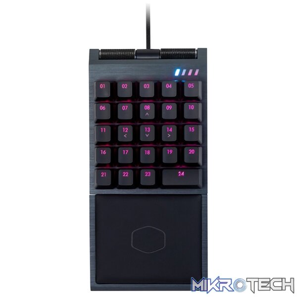 Cooler Master CP-01 24 CherryMX RED Switch USB RGB ControlPad With Fully Programmable Dedicated Macro Keys And Wrist Rest And On-The-Fly Lighting Control - Gunmetal Black Colour - Image 4