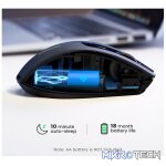 UGreen 90545 Ergonomic 2.4GHz Wireless Mouse With 5-Level DPI (4000/2400/1600/1200/800), 6 Buttons with Use Nano Receiver - Black/Grey Colour - Image 5