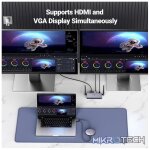UGreen 90909A HDMI / VGA 4K@30Hz (Max) Wireless Display Transmitter And Receiver Upto 50m (1080P) (Without Signal Interference) Supporting Audio - Grey Colour - Image 3