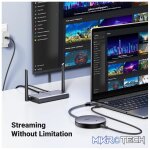 UGreen 90909A HDMI / VGA 4K@30Hz (Max) Wireless Display Transmitter And Receiver Upto 50m (1080P) (Without Signal Interference) Supporting Audio - Grey Colour - Image 5