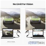 UGreen 40362 DisplayPort Male to HDMI Female Adapter with Gold-Plated Connectors, Release Button Design and Supports resolution up to 1080P@60Hz - Black Colour - Image 2
