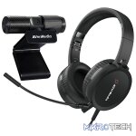 AVermedia Video Conference Kit 317 With Fhd Webcam And High-Quality Over-Ear Headphones - Black Colour