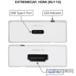 AVermedia Extreme Cap UVC BU110 Hdmi To USB3.0 Converter Simply Plug-and-Play Any HDMI Video Source 1080@60Hz And Compatible With Windows / Mac / Linux - White Colour - Image 3