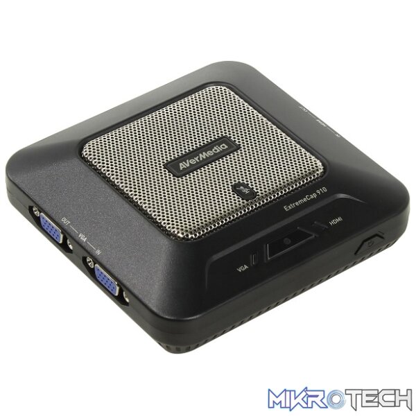 AVerMedia CV910 Extreme Cap Capture Device With 360-Degree Microphone And HD Video Capturing - Black Colour - Image 2