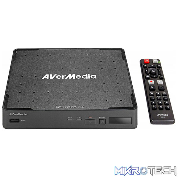 Product AVerMedia ER310 EZ-Recorder DVR Capture Device With HDMI And Record File In Formats Like MP4 And JPG - Black Colour - Image 1