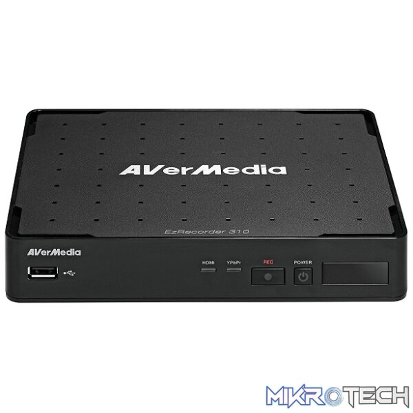 AVerMedia ER310 EZ-Recorder DVR Capture Device With HDMI And Record File In Formats Like MP4 And JPG - Black Colour - Image 2