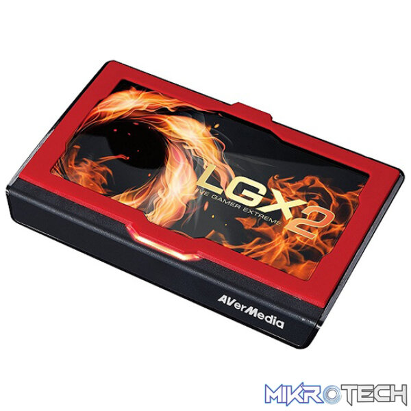 Product AVerMedia GC551 Live Gamer Extreme 2 Capture Device With USB-C Interface and Capture / Stream With Near Zero-Latency And Supports Ultra-HD 4K@60Hz - Black Colour - Image 1