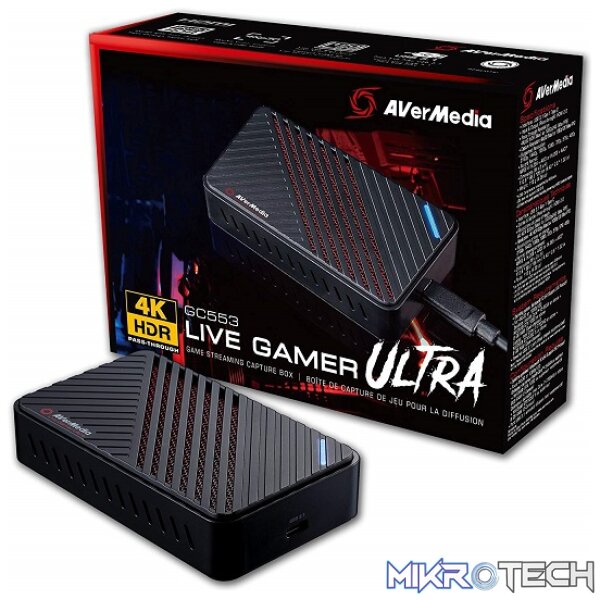 AVerMedia GC553 4K Live Gamer Ultra Capture Device With 4K@60Hz HDR Video Pass-Through And 100% Lag-Free - Black Colour - Image 4