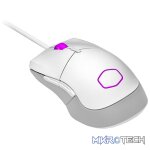 Cooler Master MM310 USB Lightweight RGB Ambidextrous Gaming Mouse With 6 Buttons, 12K DPI Optical Sensor And Ultraweave USB Cable - Matte White Colour