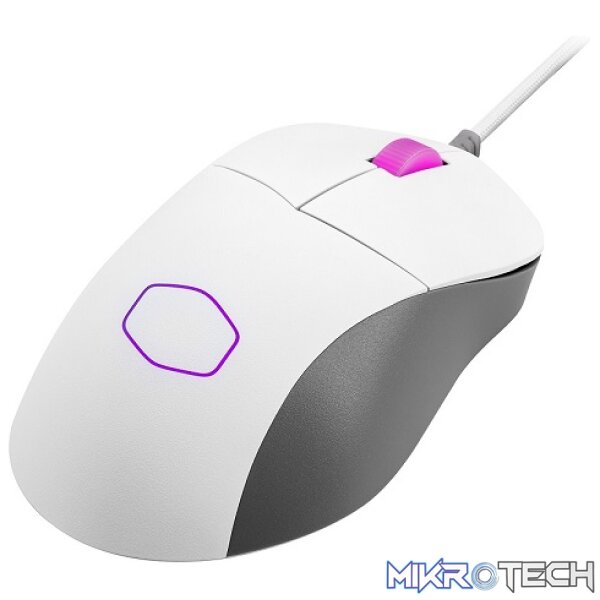 Product Cooler Master MM730 Gaming Mouse With Optical Switches, Gaming-Grade Sensor 16K DPI And RGB Illumination - Matte White Colour - Image 1