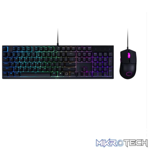 Cooler Master MS110 USB Mem-Mechanical RGB Full Featured US Layout Keyboard And Mouse Desktop Combo - With Linear Switch Keys And Anti-Ghosting - Black Colour - Image 5