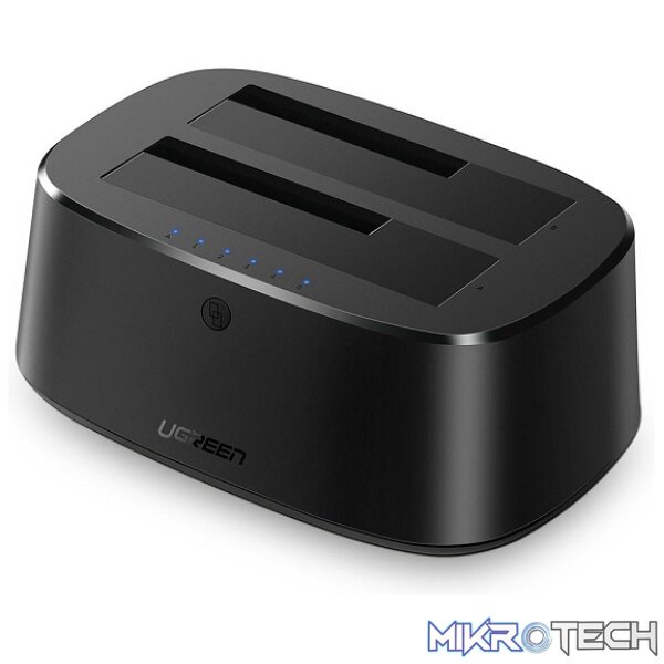 Product UGreen 50857 USB-A 3.0 2.5/3.5" Dual SATAIII HDD/SSD Docking Station - Image 1