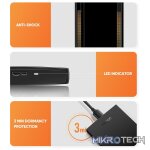 UGreen 60353 USB-A 3.0 2.5" SATA III HDD/SSD External Enclosure With Blue LED Status Indicator & USB-A to B Data Sync Cable - Black Colour - Image 4