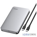 UGreen 70499 USB-C 3.1 Gen2 2.5" SATA HDD/SSD Tool-Free Enclosure with Enhanced UASP (USB Attached SCSI Protocol) - Grey Colour