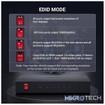 UGreen 90514 HDMI 2.0 1 IN-4 Out 4-Port Amplified HDMI Splitter With High-Performance Chip and EDID Control & Supports up to 4K@60Hz Resolution - Black Colour - Image 3