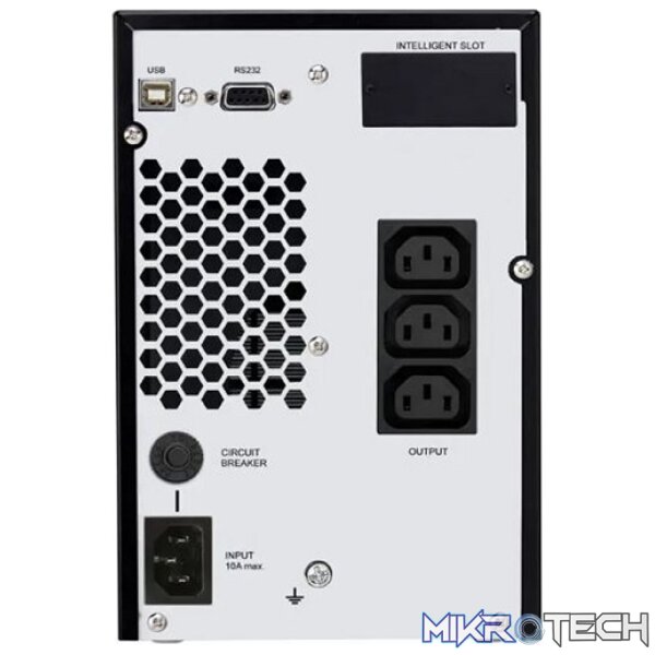 FSP Champ 1000VA/900W Online Pure Sinewave UPS Bullt-in 2X 12V/9AH (900WH) Lead-Acid Battery, USB + RS-232 Ports And Intelligent Slot - Black Colour - Image 4