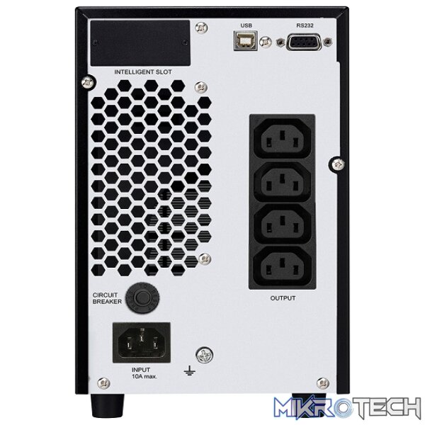 FSP Champ 3000VA/2700W Online Pure Sinewave UPS Built-in 6X 12V/9AH (900WH) Lead-Acid Battery, USB + RS-232 Ports And Intelligent Slot - Black Colour - Image 4