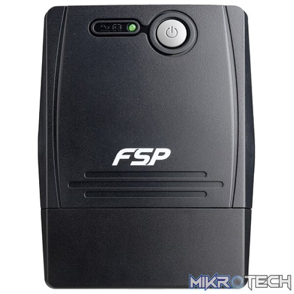 FSP FP Series 1000VA/600W Line Interactive Simulated Sinewave UPS Built-in 2X 12V/7AH (700WH) Lead-Acid Battery, Off-Mode Charging And Cold Start Function - Black Colour - Image 3