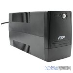 FSP FP Series 600VA/360W Line Interactive Simulated Sinewave UPS Built-in 1X 12V/7AH (700WH) Lead-Acid Battery, Off-Mode Charging And Cold Start Function - Black Colour - Image 3