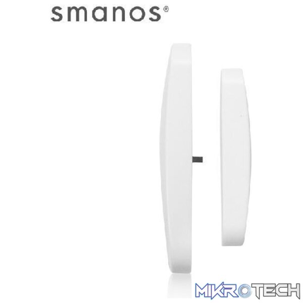 Product Smanos DS2300 Wireless Door And Window Contact Alarm With ABS Plastic Casing And LED Status Indicator And DC3V Power Supply - White Colour - Image 1