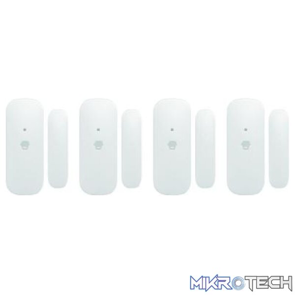 Product Smanos DS2300/4 Wireless Door And Window Contact Alarm With ABS Plastic Casing And LED Status Indicator And DC3V Power Supply - White Colour - Image 1