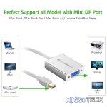 UGreen 10437 Mini DisplayPort Male to VGA With Audio Female Adapter With Gold-Plated Connectors and Supports Resolution up to 1080P@60Hz - White Colour - Image 3