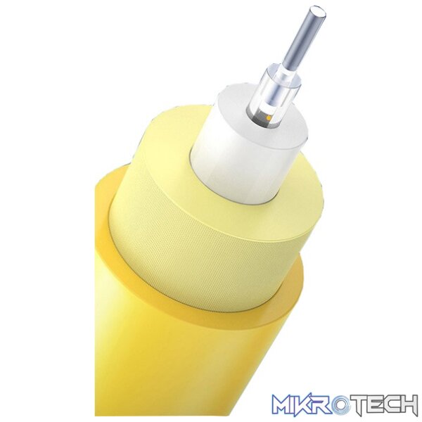 UGreen 70663 Fibre Optic LC-LC UPC Single Mode Optic Jumper 3m Cable with Three Ring Ceramic Insert Structure & Dust Cap Protection - Yellow Colour - Image 4