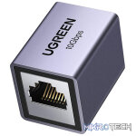 UGreen 15117 RJ45 8P8C 10Gbps (Max) Ethernet Female to Female Inline Keystone Coupler With Gold-Plated Copper Contacts In Aluminium Alloy Shielded Layered Casing - Grey Colour
