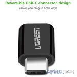UGreen 30391 USB-C 3.1 Male to Micro-USB Female Adapter with Nickle-Plated Connector & Data Transfer speed up to 480Mbps - Black Colour - Image 4