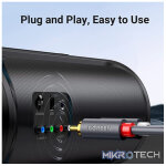 UGreen 30747 2RCA Male To Male Round Stereo 1m Cable With Gold-Plated Connectors And Delivers Smooth And Crisp Sound - Grey Colour - Image 4