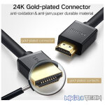 UGreen 10106 HDMI V2.0 Male to Male 1m Cable with Gold-Plated Connectors and Supports resolution up to 4K@60Hz - Black Colour - Image 2
