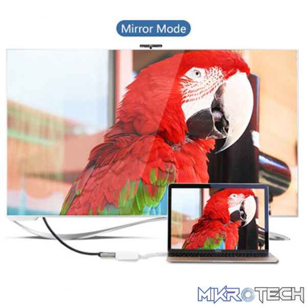 UGreen 40273 USB-C Male to HDMI Female Adapter with Gold-Plated Connector & Support Resolution up to 4K@30Hz - White Colour - Image 3