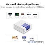 UGreen 40224 VGA Male to HDMI + 3.5mm Audio Female Adapter Supports resolution up to 1080P@60Hz - White Colour - Image 3