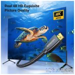 UGreen 40411 HDMI V2.0 Male to Male Braided 3m Cable with Gold-Plated Connectors and Supports resolution up to 4K@60Hz - Black Colour - Image 3
