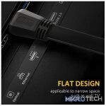 UGreen 50820 HDMI V2.0 Male to Male Flat 3m Cable with Gold-Plated Connectors and Supports resolution up to 4K@60Hz - Black Colour - Image 3