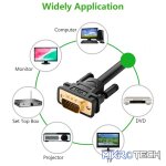 UGreen 11634 VGA Male to Male 15m Cable With Gold-Plated Connectors & Supports Resolution of Upto 1080P@60Hz - Black Colour - Image 4