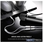 UGreen 10789 3.5mm Audio Male to 2X 3.5mm Audio & Microphone Female Splitter 0.20m Cable with Gold-Plated Connectors & Aluminum Casing - White Colour - Image 2