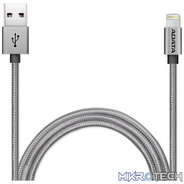ADATA's Apple MFi-certified Sync & Charge Lightning cable provides a hassle-free way to charge your iPhone, iPad, & iPod, & sync data across devices for highly efficient mobility. Provides Rapid charging up to 2.4A while preventing harmful EMI. - Image 3