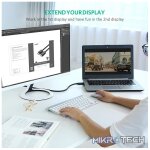 UGreen 10202 DisplayPort Male to HDMI Male 2m Cable Used Connecting Primary Devices With DisplayPort to Monitors With HDMI, Equipped With Gold-Plated Connectors & Supports 4K@30Hz Resolution - Black Colour - Image 3