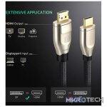 UGreen 40434 DisplayPort Male to HDMI Male 4KX2K@60Hz UHD 2m Cable - Image 2