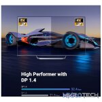 UGreen 80393 Vesa Certified DisplayPort V1.4 Male To Male 8K@60Hz Ultra-HD Braided 3m Cable With Buckle Lock And Supporting NV G-Sync And AMD FreeSync - Black Colour - Image 3