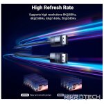 UGreen 80393 Vesa Certified DisplayPort V1.4 Male To Male 8K@60Hz Ultra-HD Braided 3m Cable With Buckle Lock And Supporting NV G-Sync And AMD FreeSync - Black Colour - Image 4