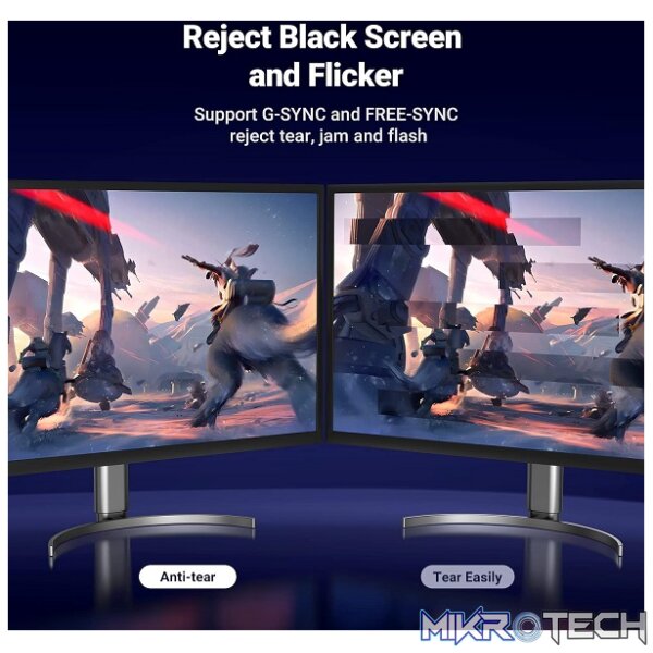 UGreen 80393 Vesa Certified DisplayPort V1.4 Male To Male 8K@60Hz Ultra-HD Braided 3m Cable With Buckle Lock And Supporting NV G-Sync And AMD FreeSync - Black Colour - Image 5