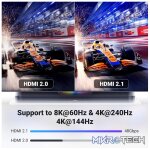 UGreen 70319 HDMI V2.1 8K@60Hz Male to Male Zinc Alloy Case and Braided 1m Cable Supports High-Speed Data Transfer of Upto 48Gbps - Black Colou - Image 2